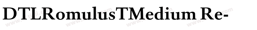 DTLRomulusTMedium Re字体转换